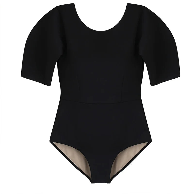 New Women's One-Piece Swimsuit Svel Sunscreen Slimming Tummy Covering Fairy Sle Swimming Costume Casual Swimwear
